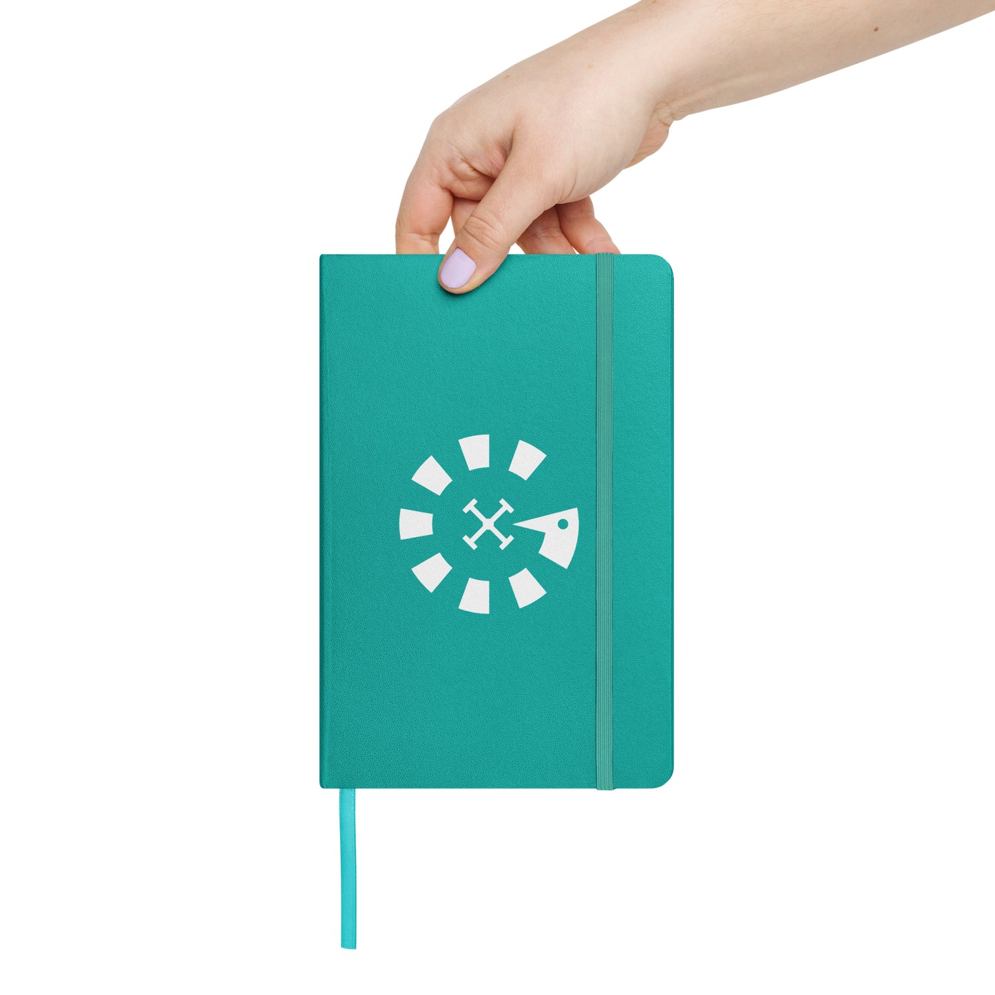 Big G White Hardcover bound notebook