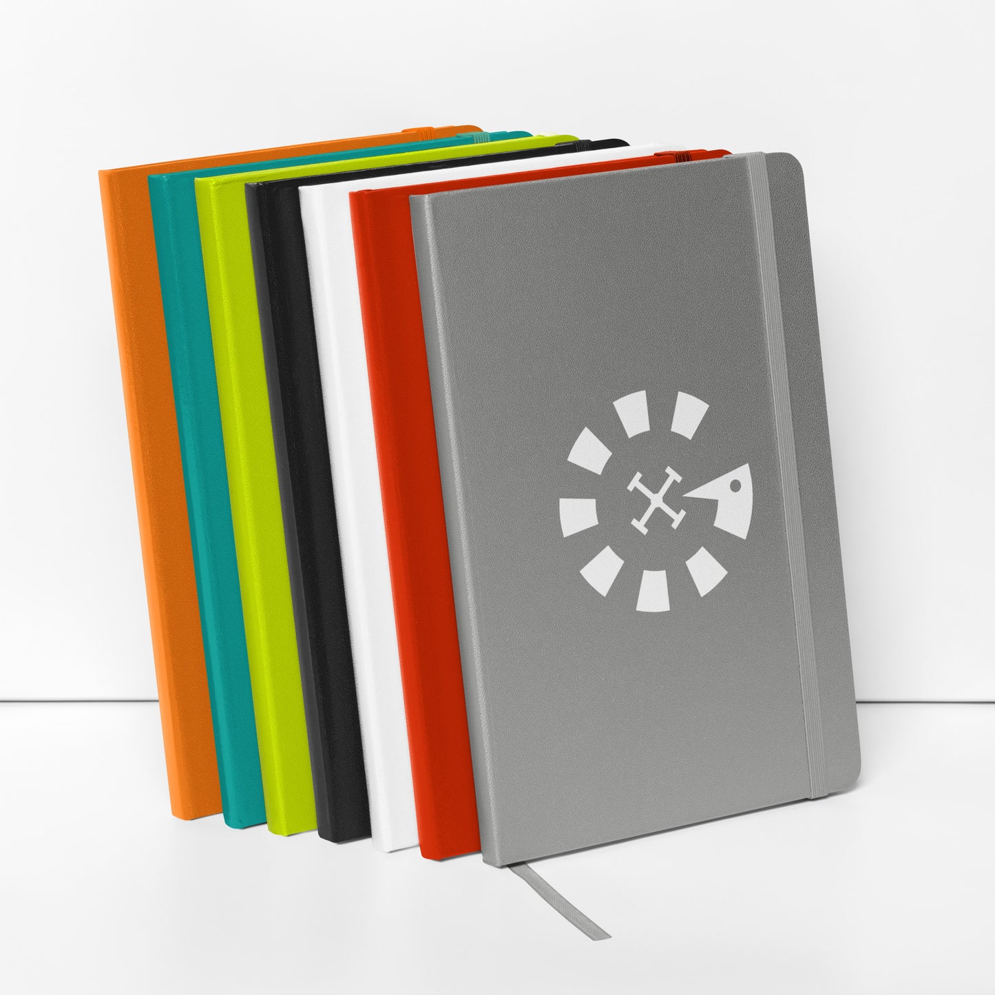Big G White Hardcover bound notebook