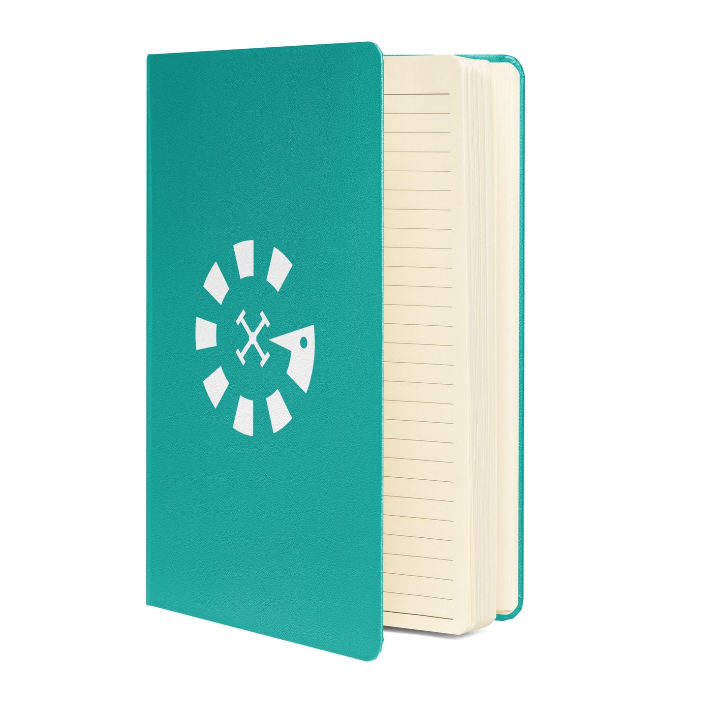 Big G White Hardcover bound notebook