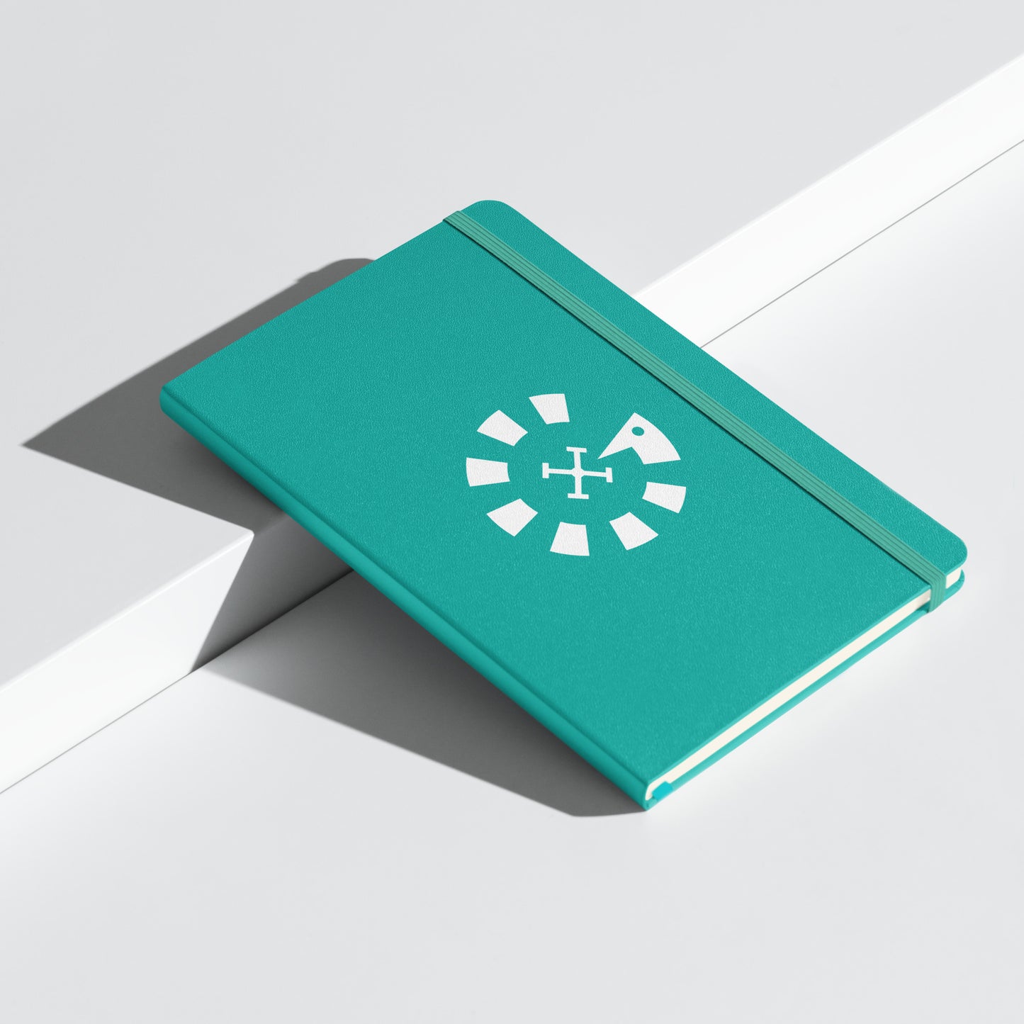 Big G White Hardcover bound notebook