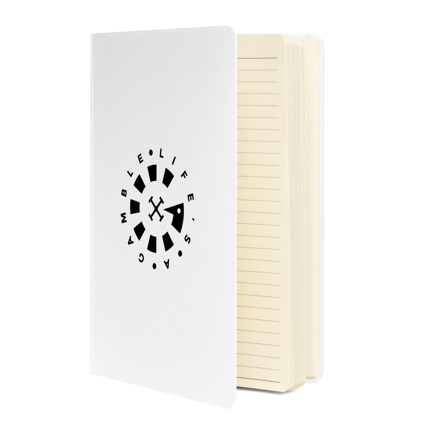LAG Life’s A Gamble Circle Black Hardcover bound notebook