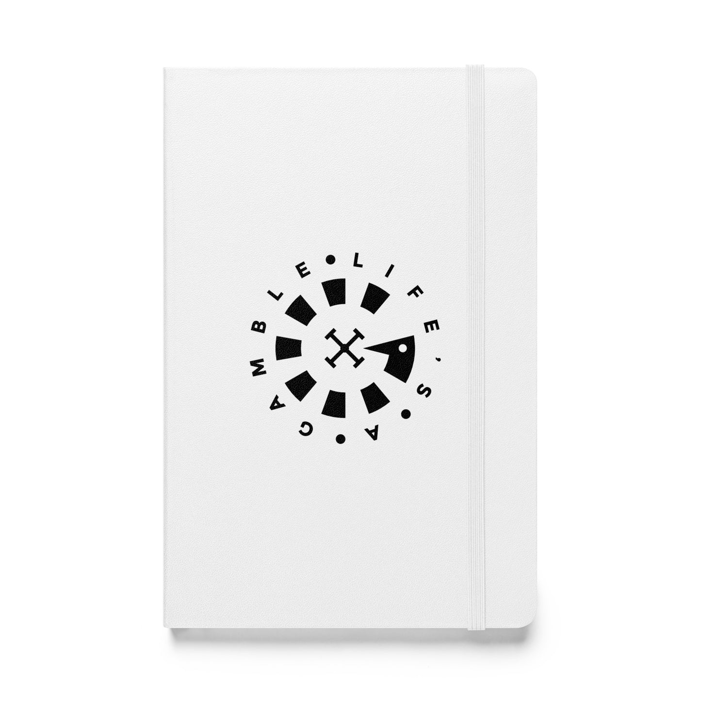 LAG Life’s A Gamble Circle Black Hardcover bound notebook