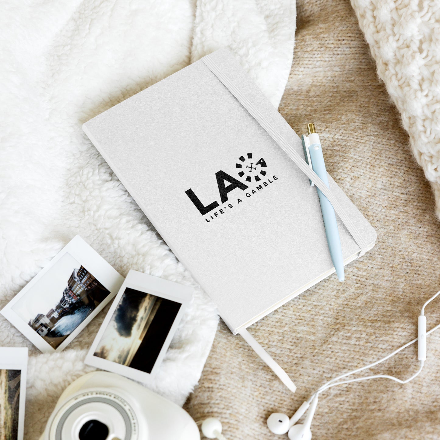 LAG Life’s A Gamble Black Hardcover bound notebook