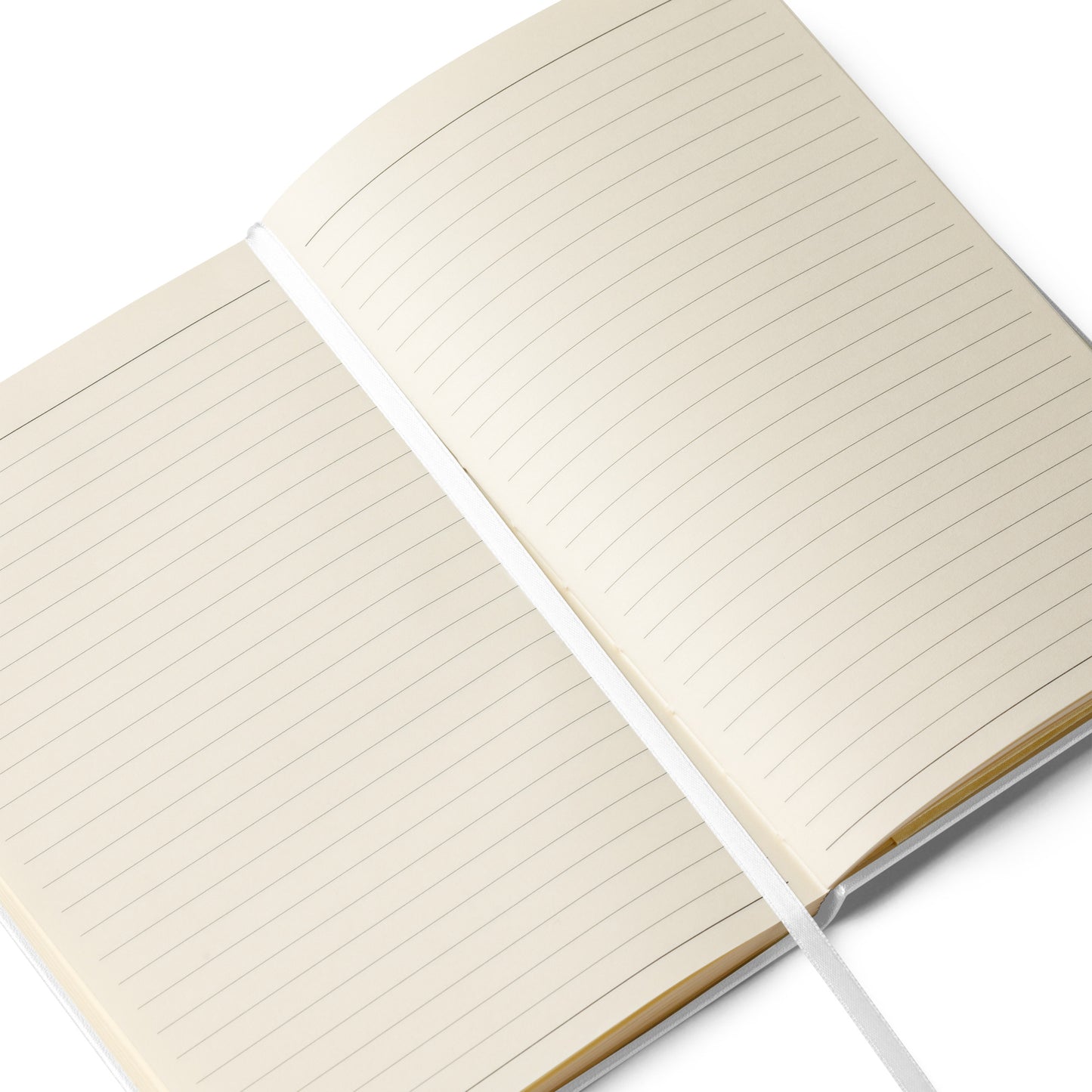 Big G White Hardcover bound notebook