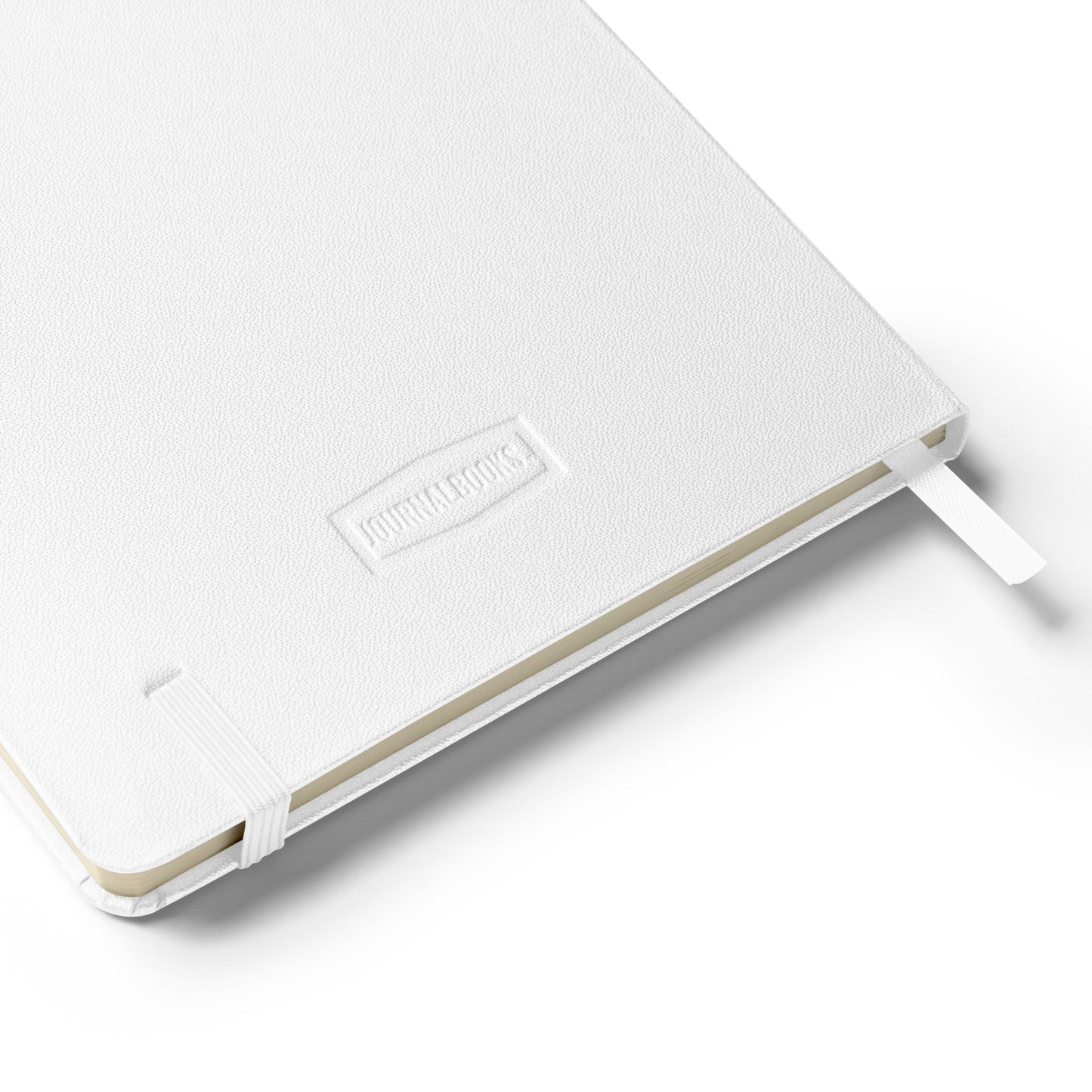 Big G White Hardcover bound notebook