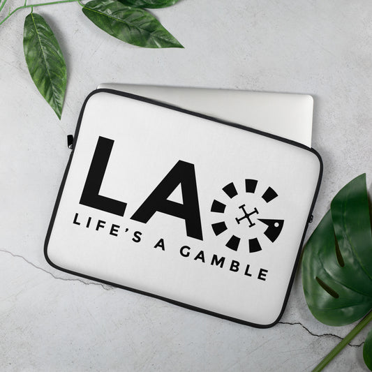 LAG Life’s A Gamble Black Laptop Sleeve