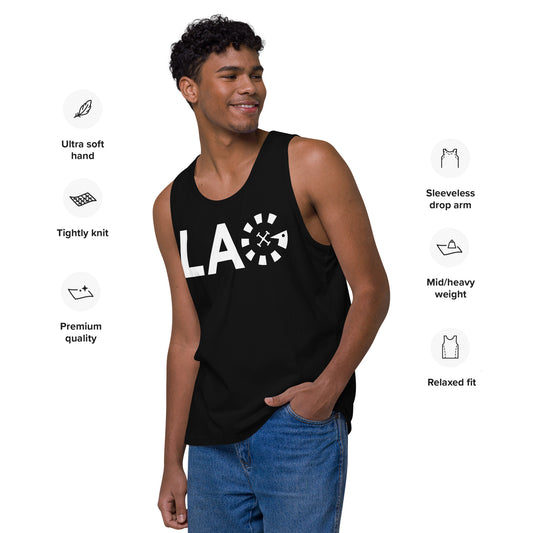 LAG White Men’s premium tank top