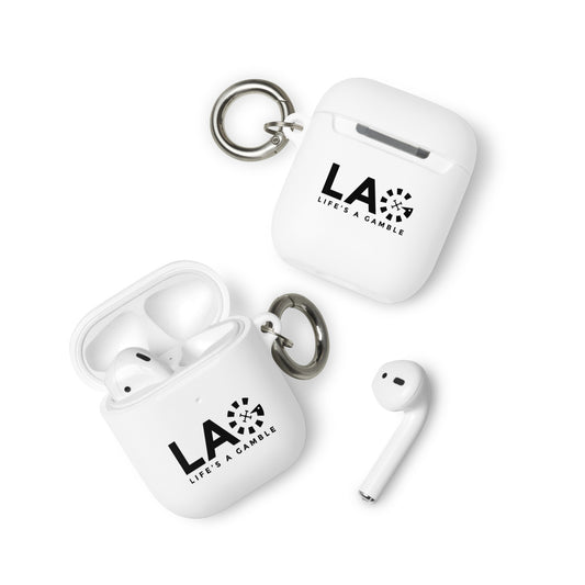 LAG Life’s A Gamble Black Rubber Case for AirPods®