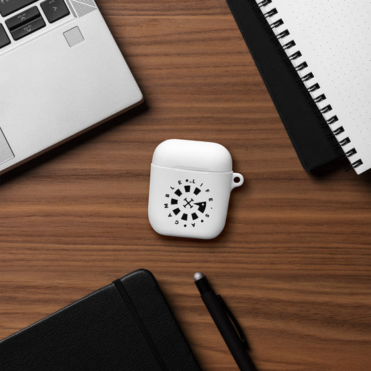 LAG Life’s A Gamble Circle Black Rubber Case for AirPods®