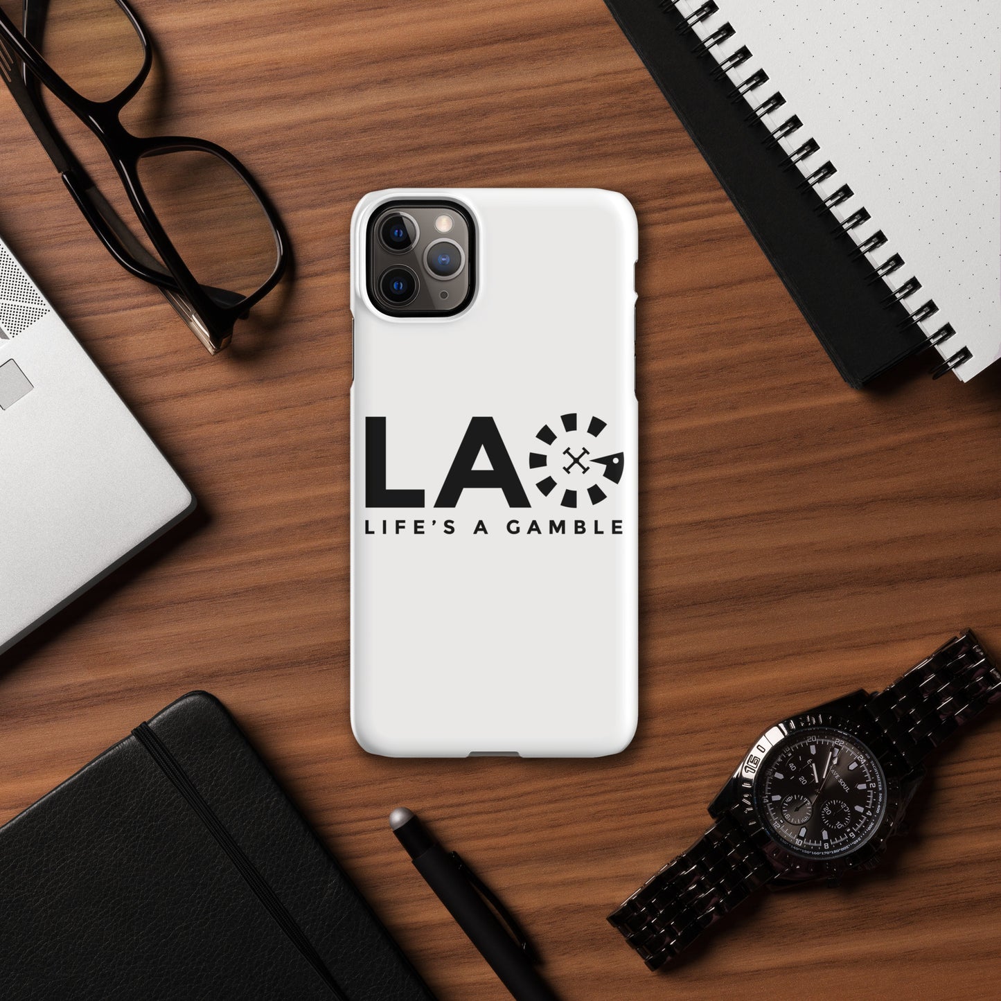 LAG Life’s A Gamble Black Snap case for iPhone®