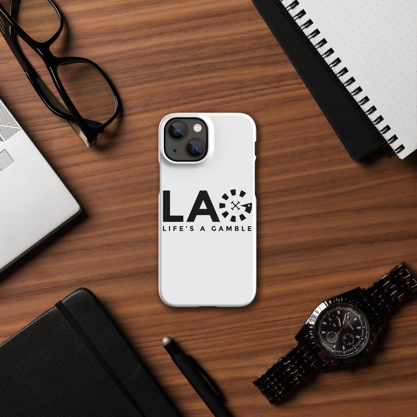 LAG Life’s A Gamble Black Snap case for iPhone®
