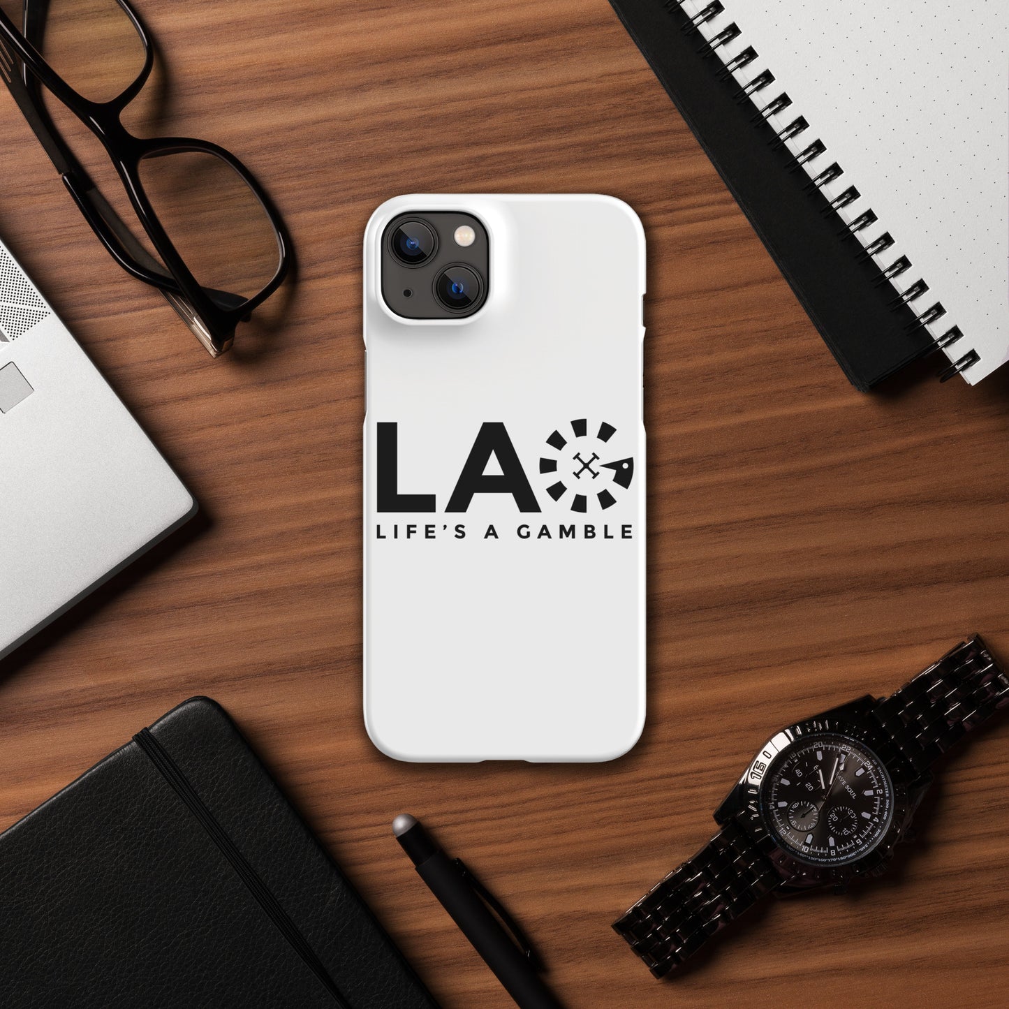LAG Life’s A Gamble Black Snap case for iPhone®