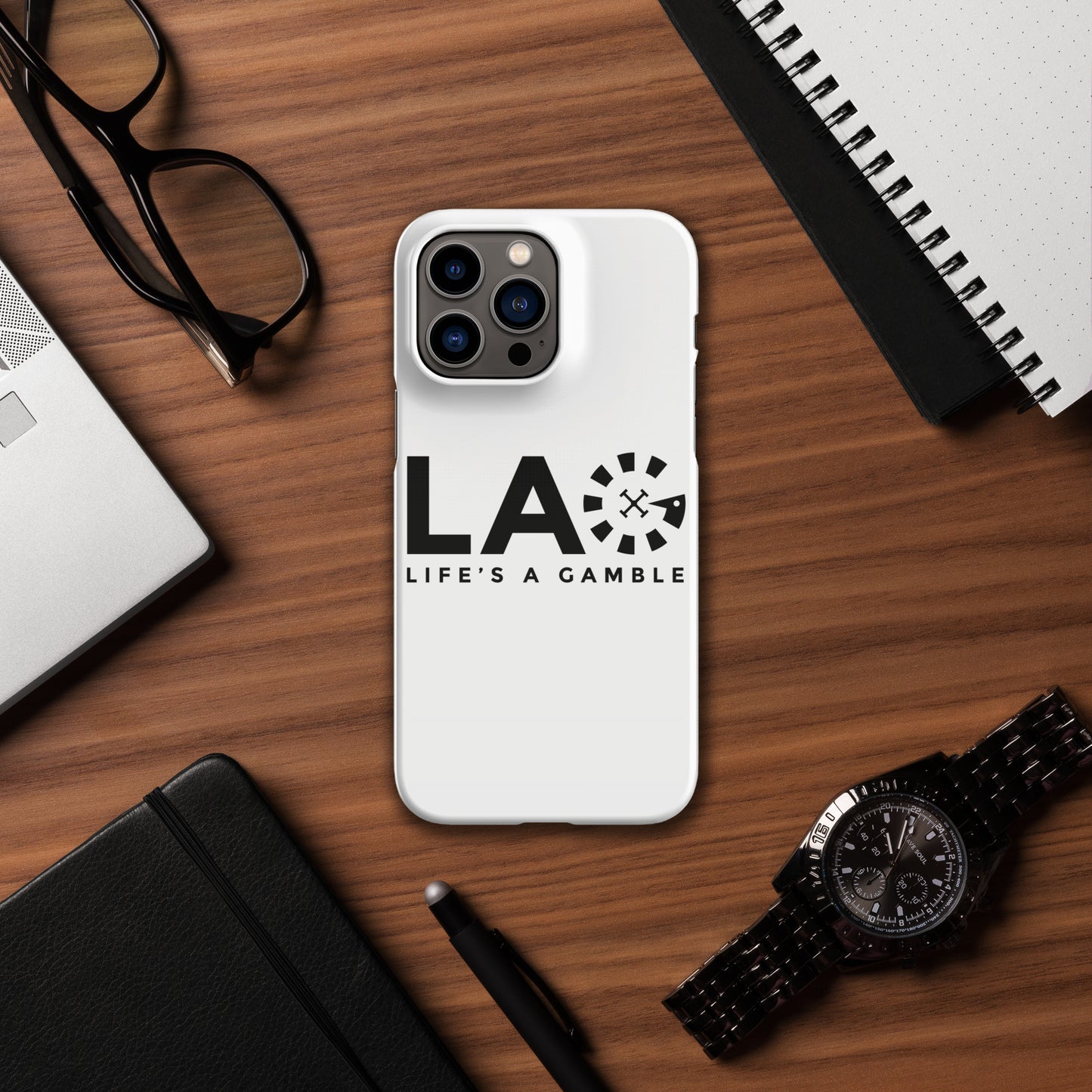 LAG Life’s A Gamble Black Snap case for iPhone®