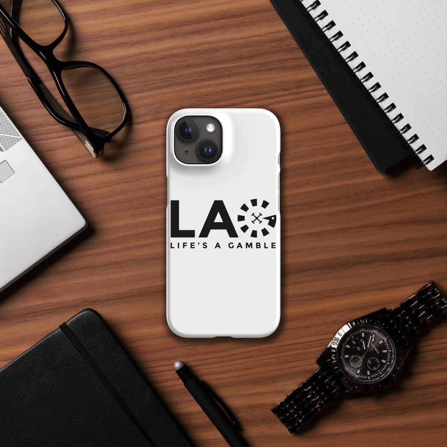 LAG Life’s A Gamble Black Snap case for iPhone®