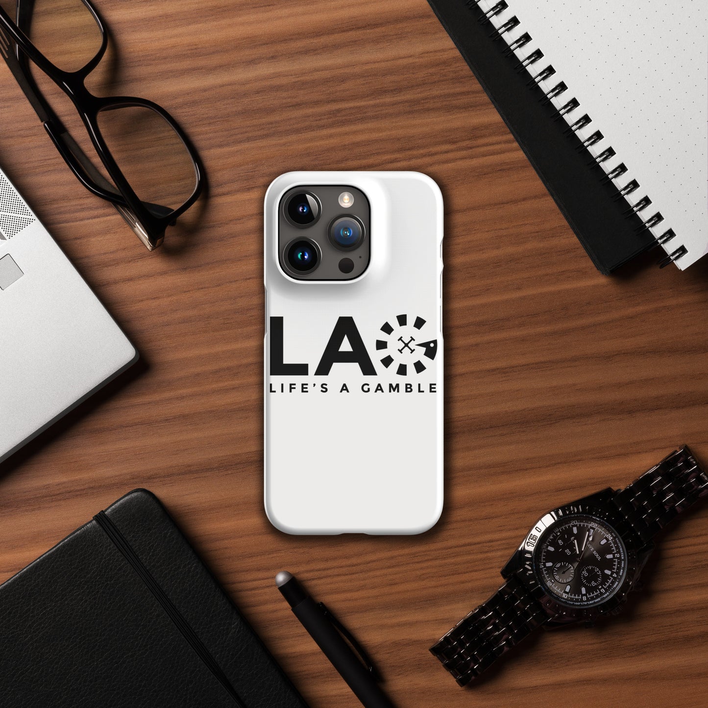LAG Life’s A Gamble Black Snap case for iPhone®