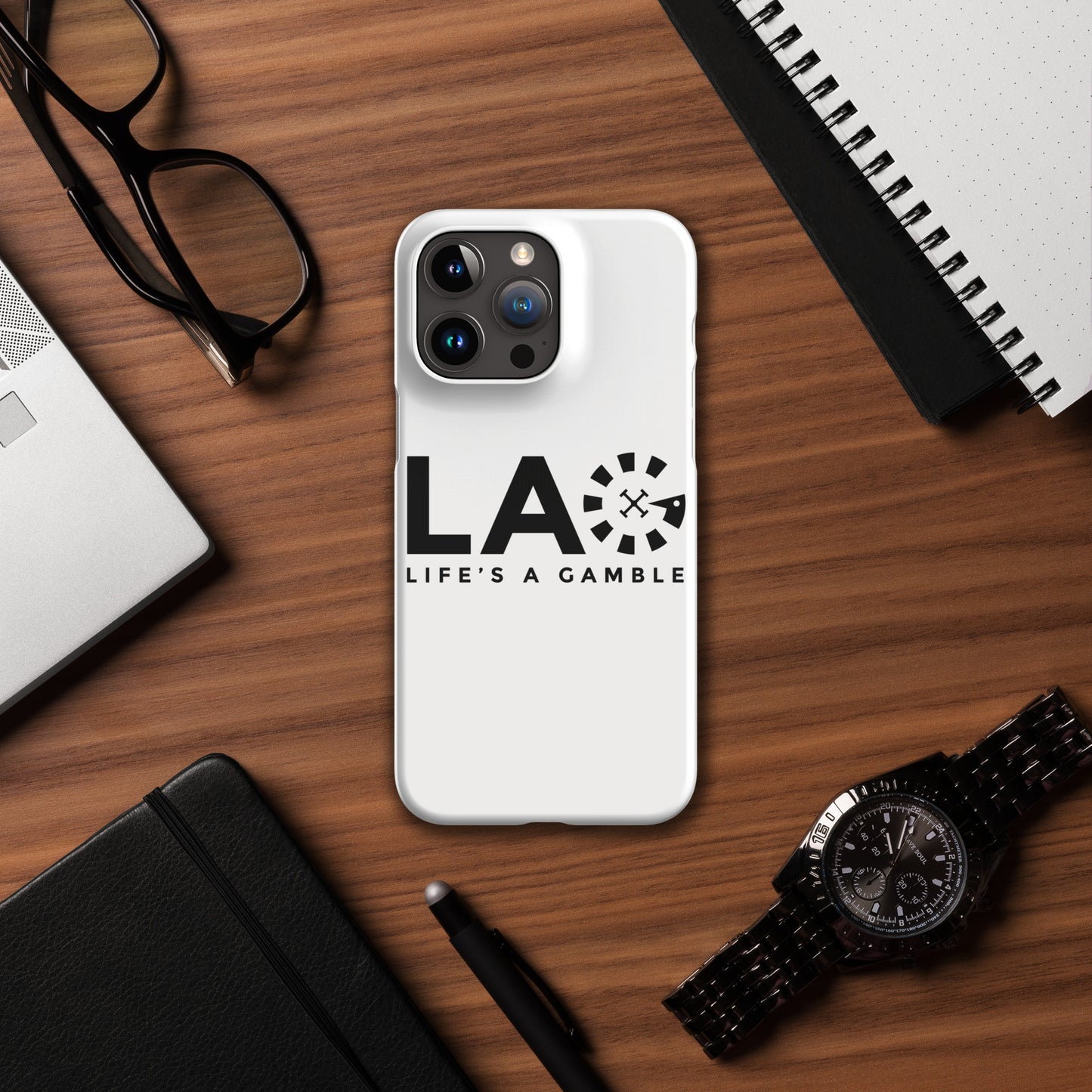 LAG Life’s A Gamble Black Snap case for iPhone®