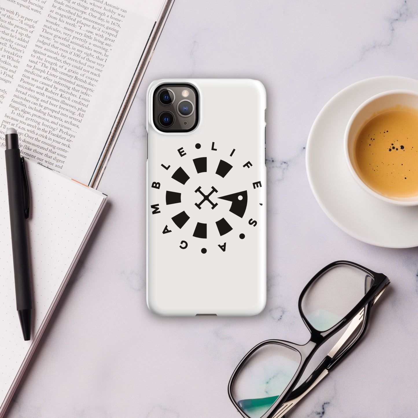 LAG Life’s A Gamble Circle Black Snap case for iPhone®