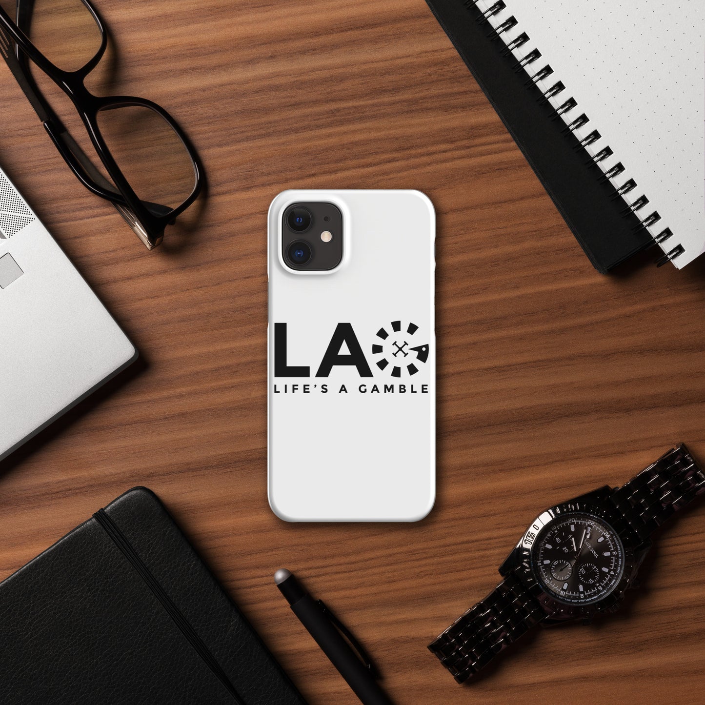 LAG Life’s A Gamble Black Snap case for iPhone®
