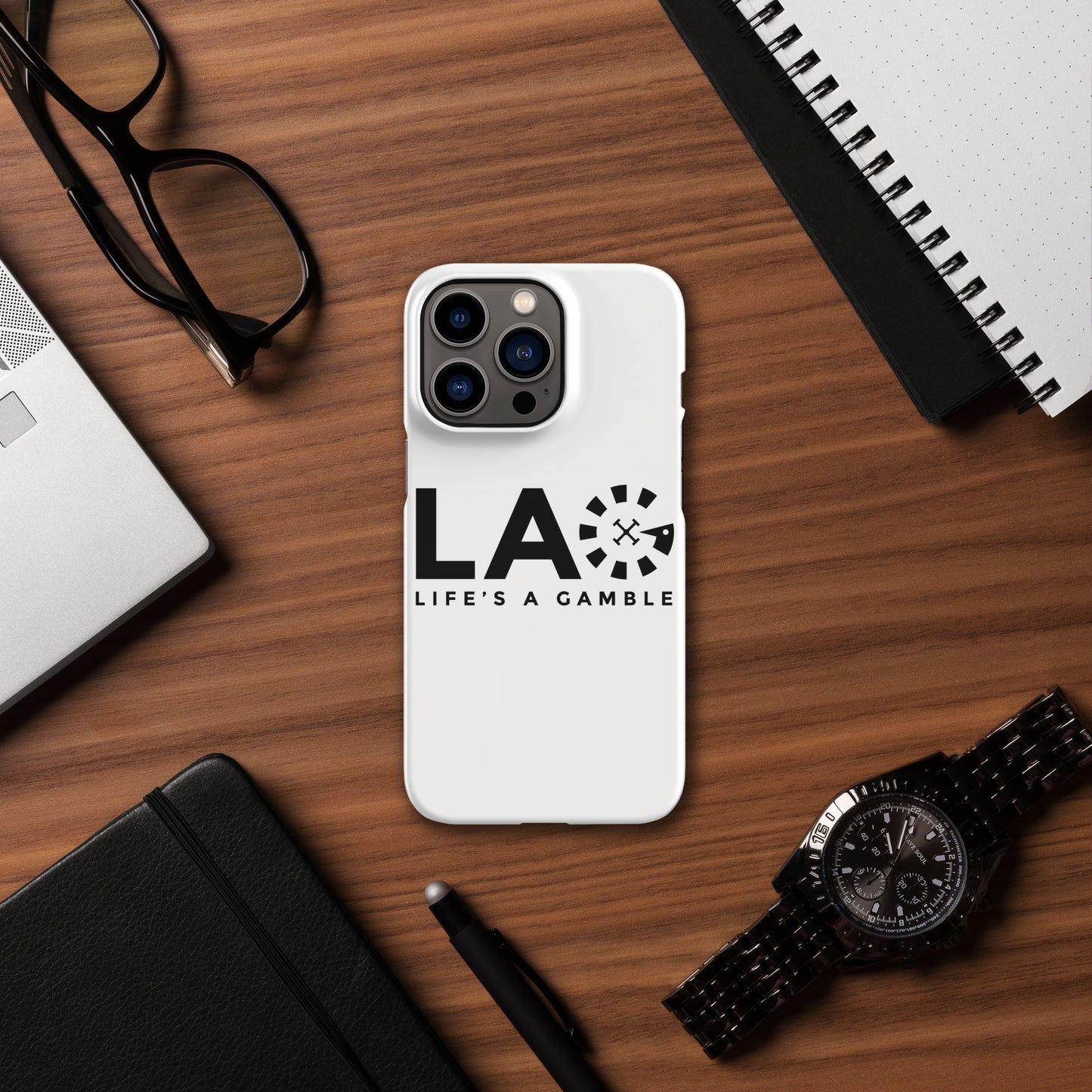 LAG Life’s A Gamble Black Snap case for iPhone®