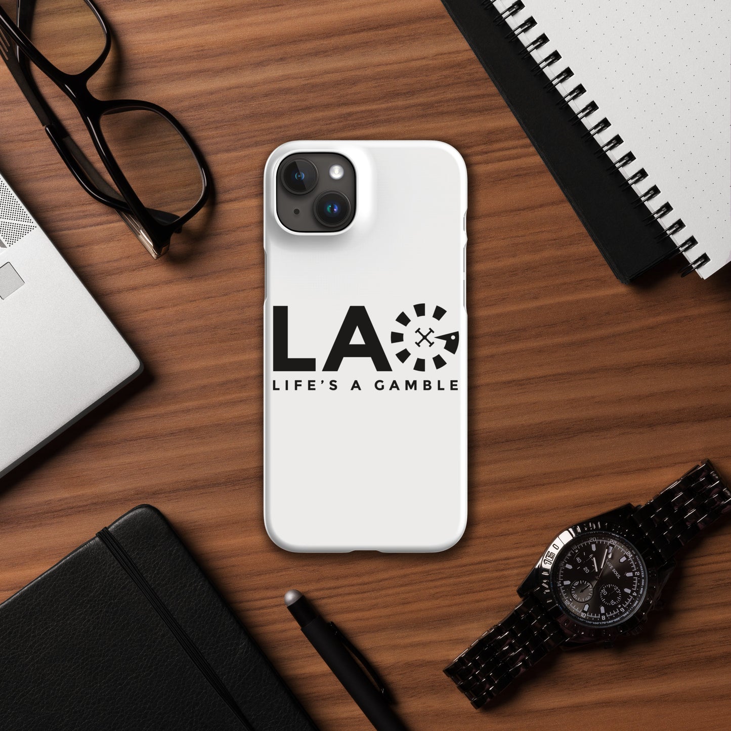 LAG Life’s A Gamble Black Snap case for iPhone®