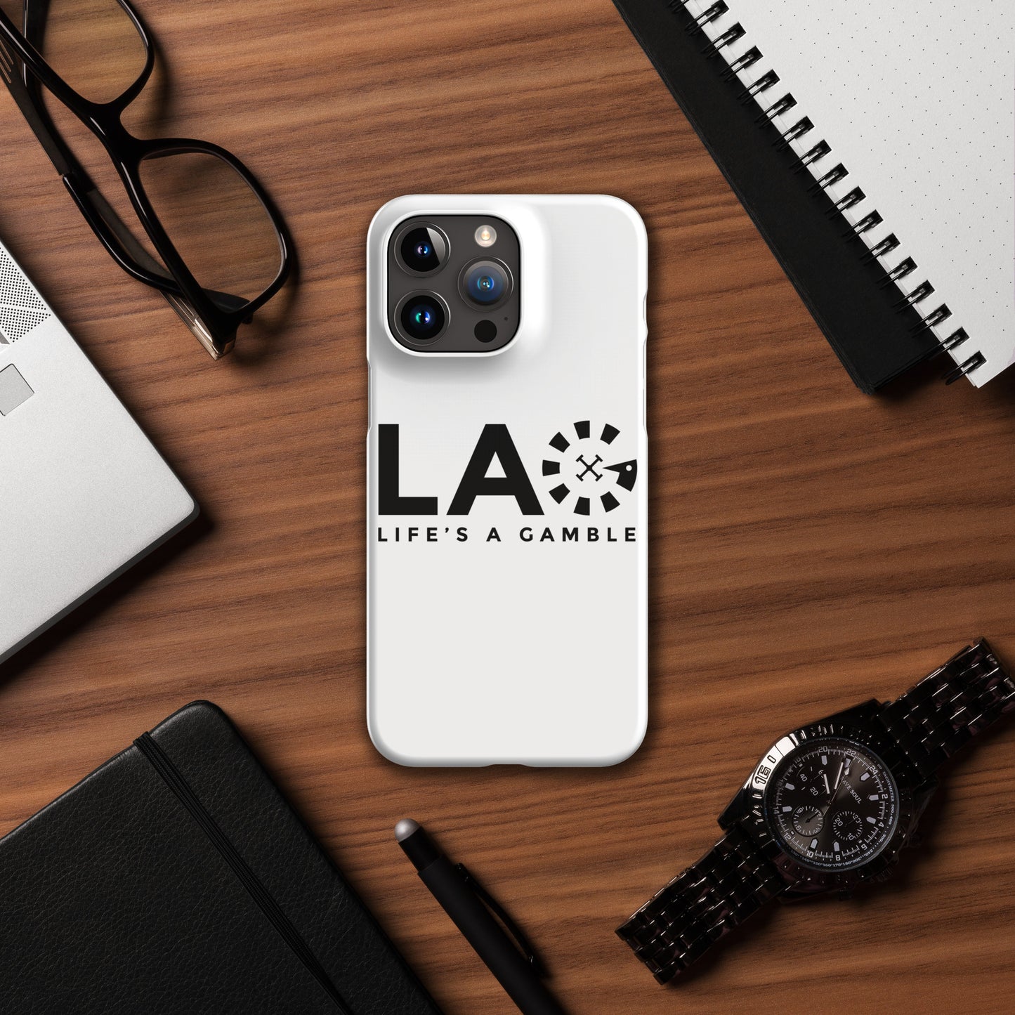 LAG Life’s A Gamble Black Snap case for iPhone®