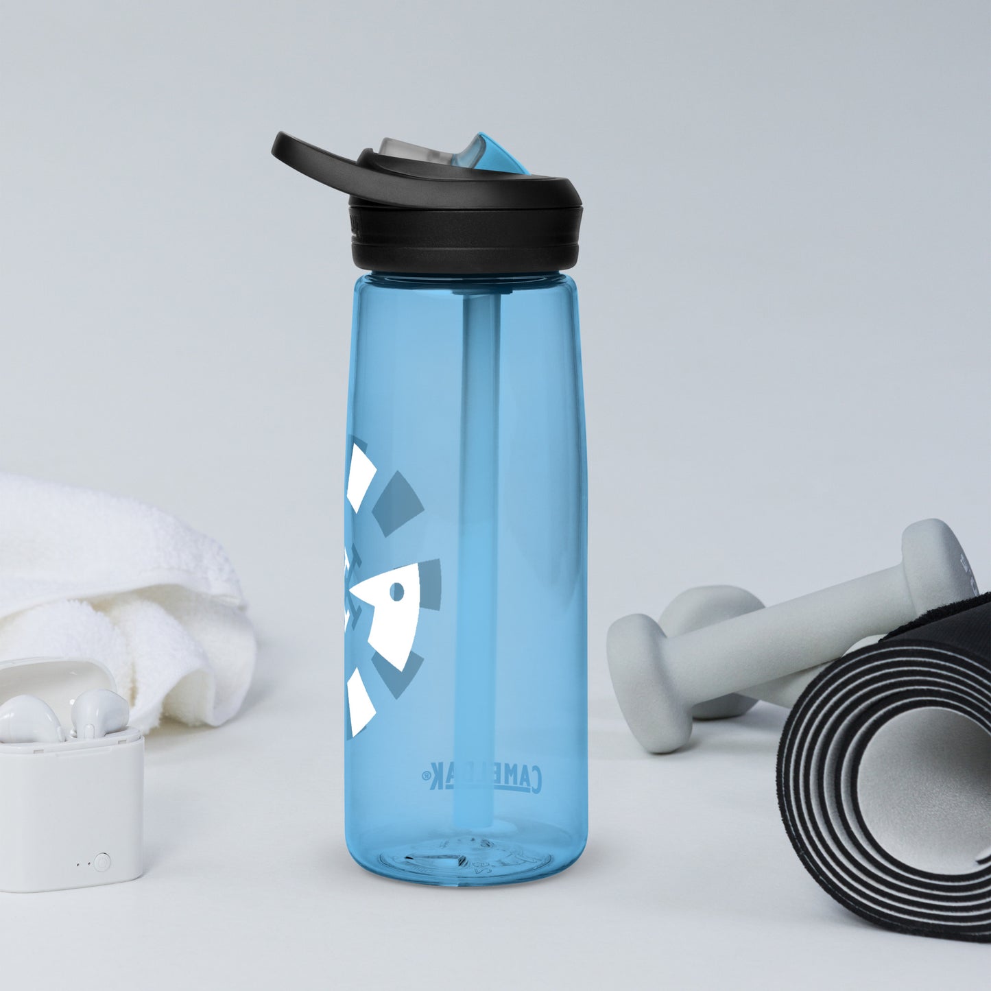 Big G White Sports water bottle