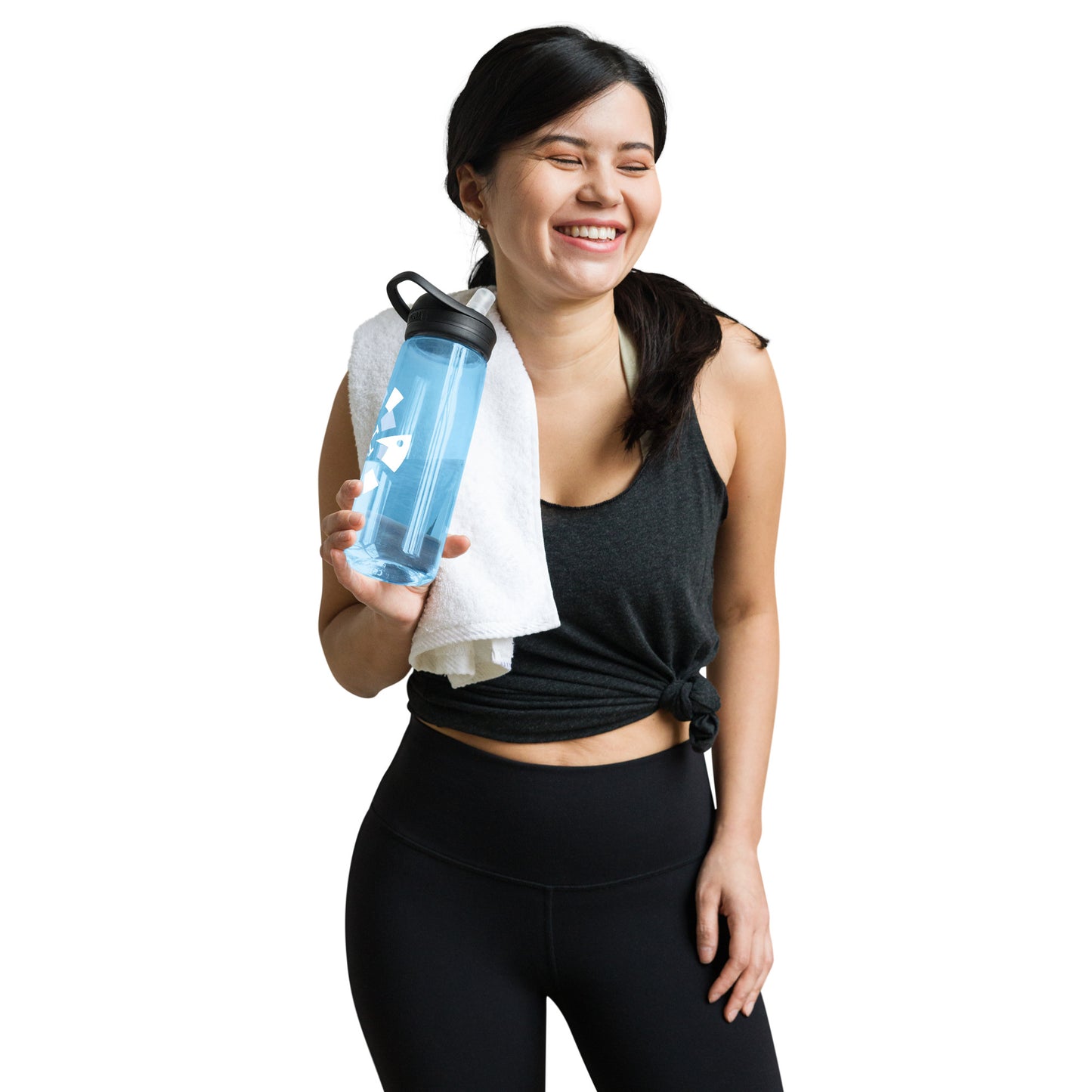 Big G White Sports water bottle