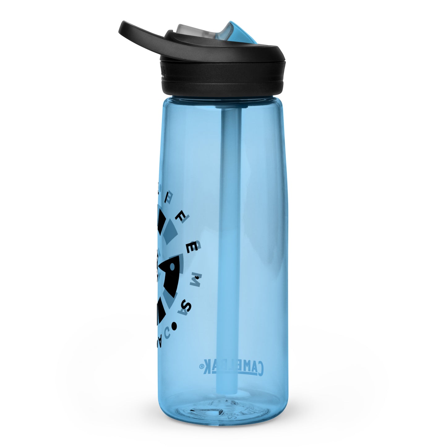 LAG Life’s A Gamble Circle Black Sports water bottle