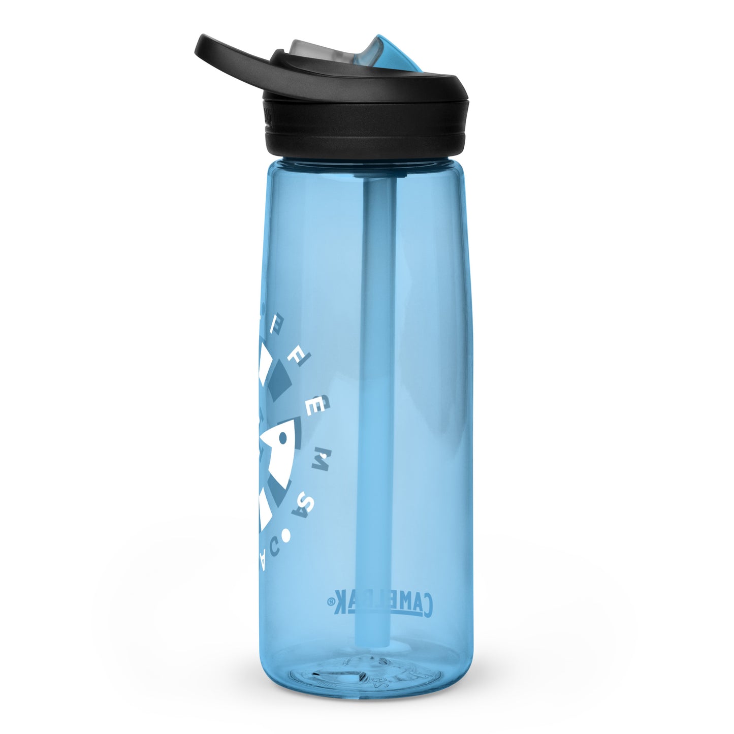 LAG Life’s A Gamble Circle White Sports water bottle