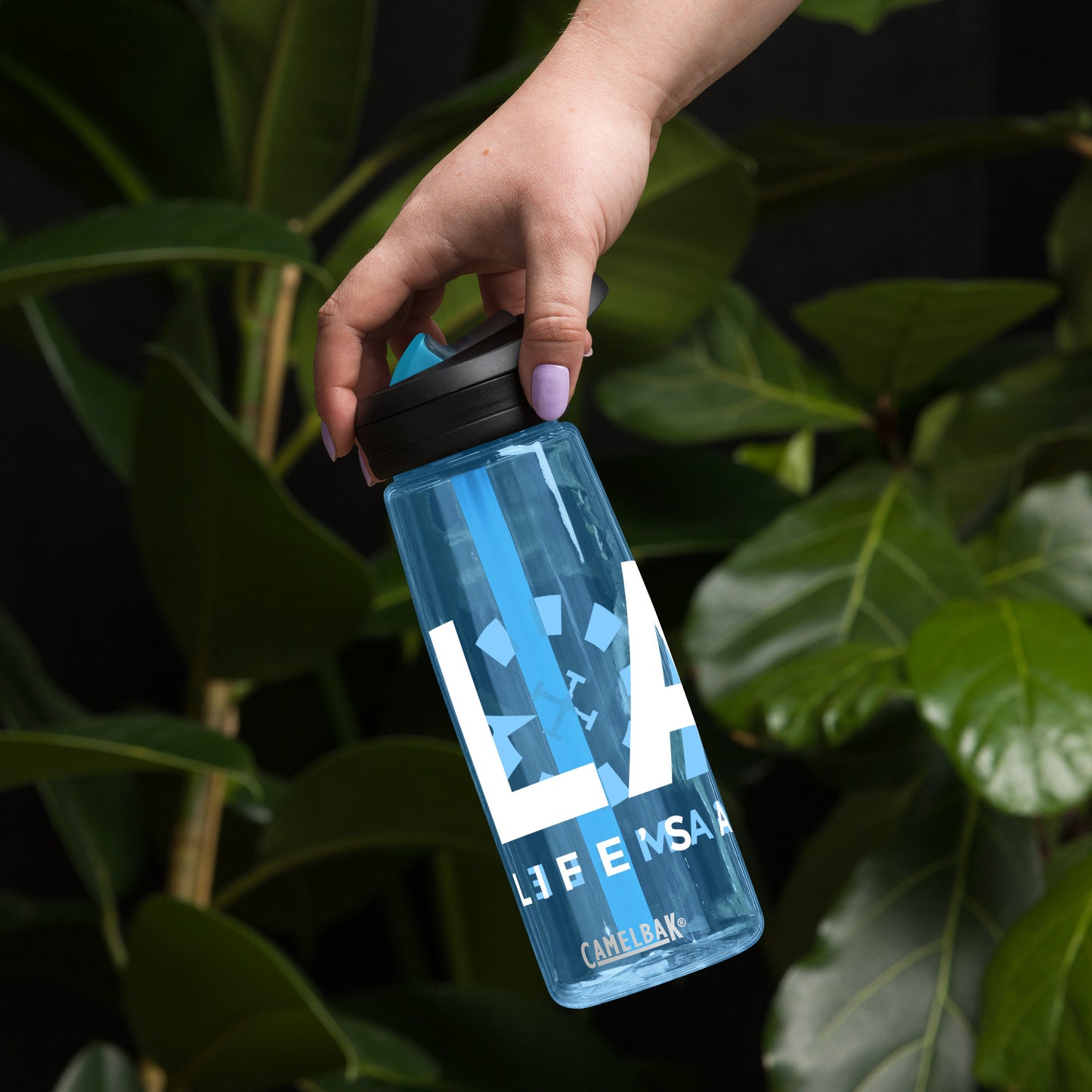 LAG Life’s A Gamble White Sports water bottle