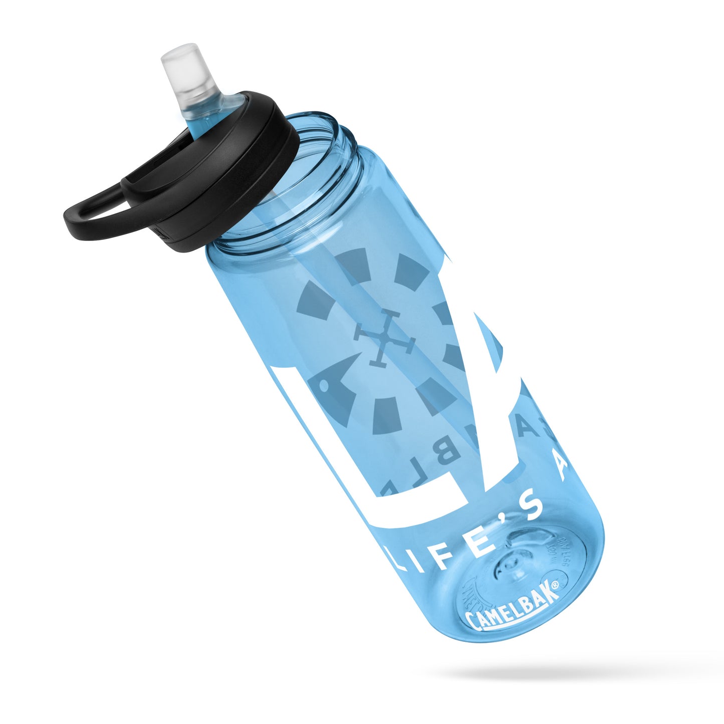 LAG Life’s A Gamble White Sports water bottle