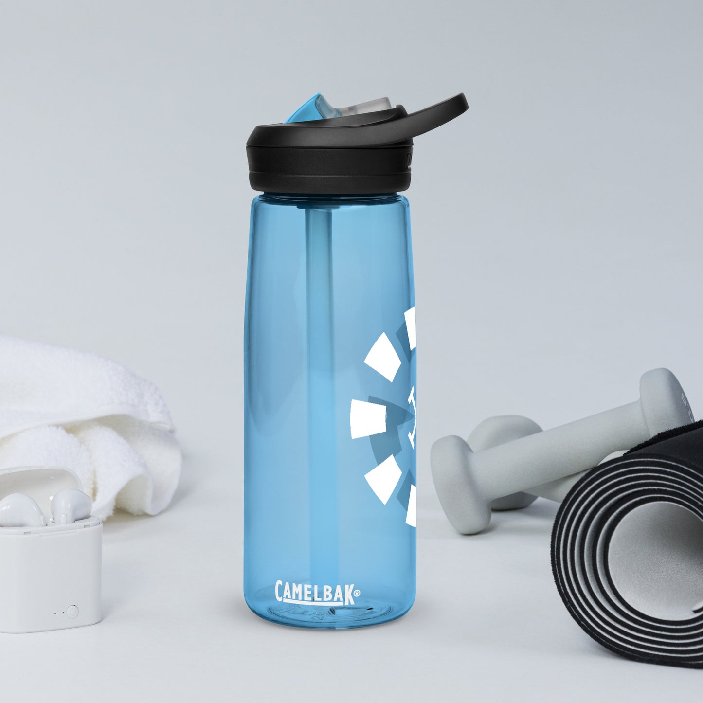 Big G White Sports water bottle