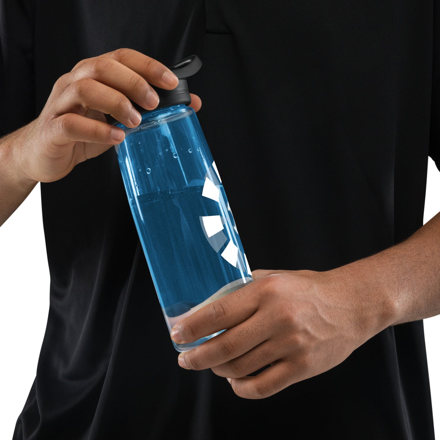 Big G White Sports water bottle