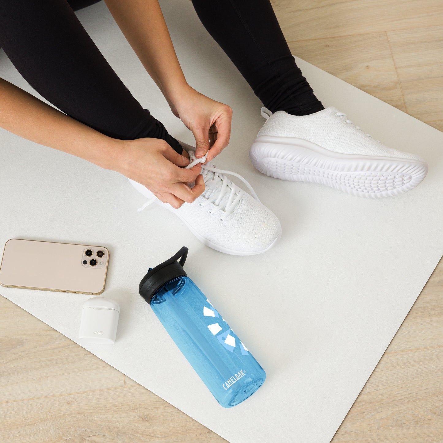 Big G White Sports water bottle