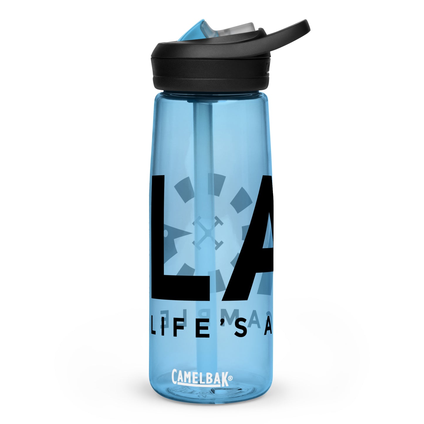 LAG Life’s A Gamble Black Sports water bottle