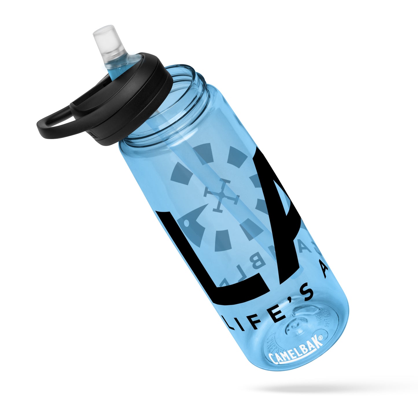 LAG Life’s A Gamble Black Sports water bottle