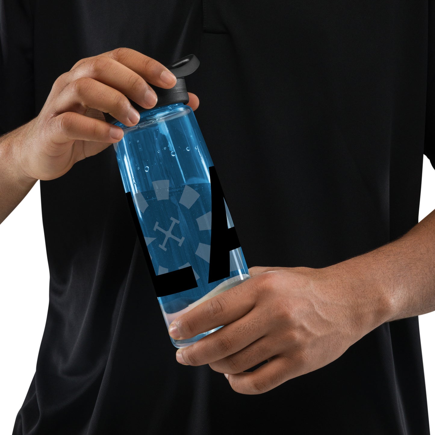 LAG Black Sports water bottle