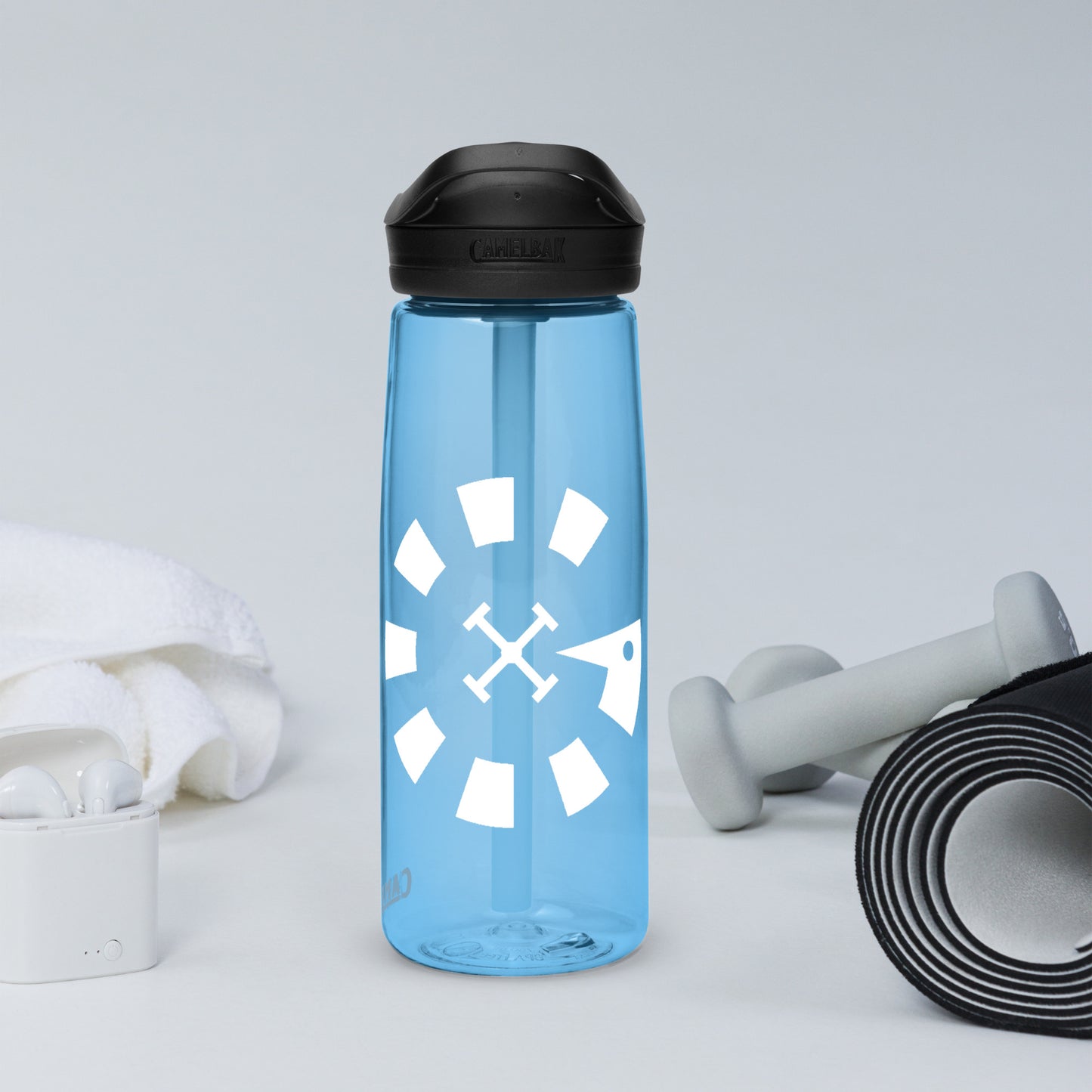 Big G White Sports water bottle