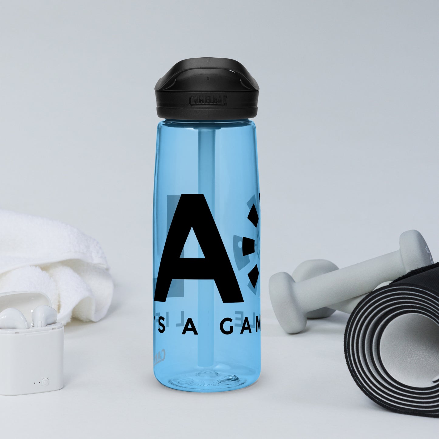 LAG Life’s A Gamble Black Sports water bottle