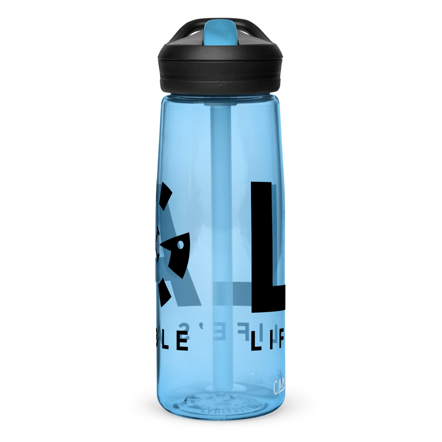 LAG Life’s A Gamble Black Sports water bottle