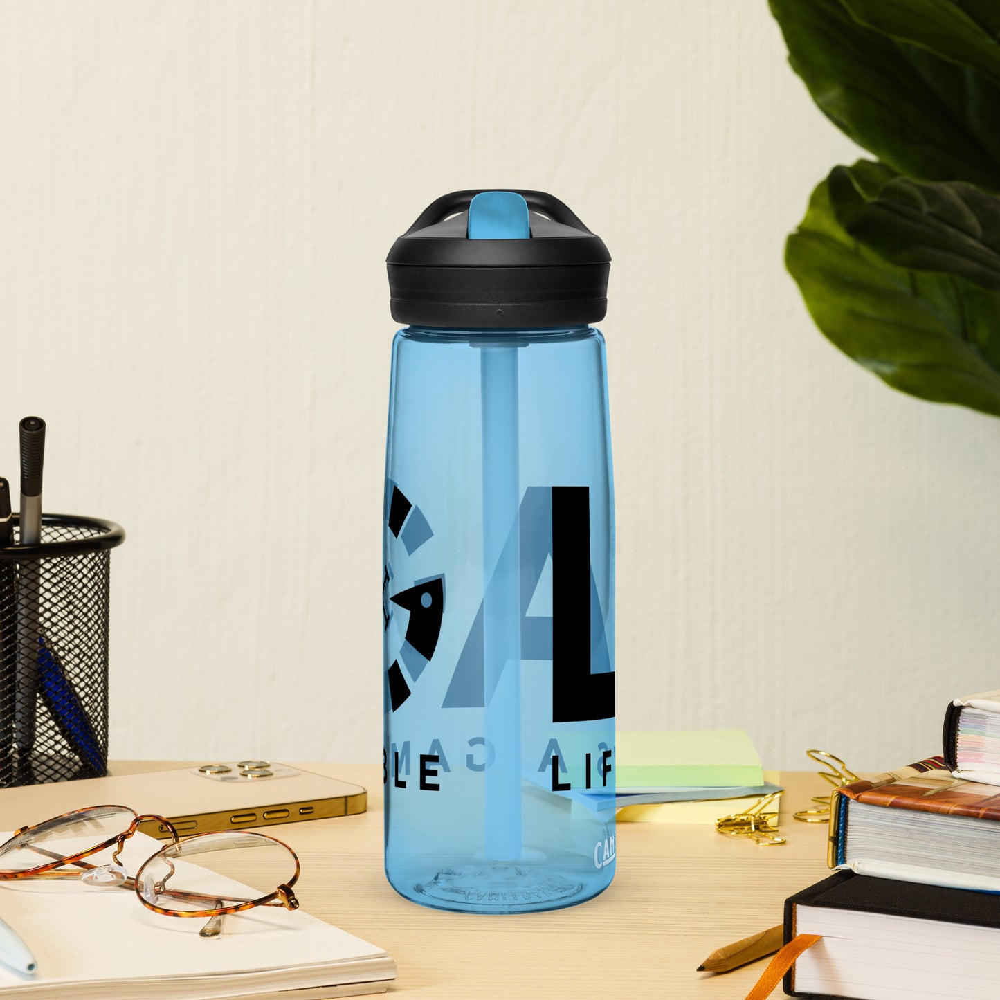 LAG Life’s A Gamble Black Sports water bottle
