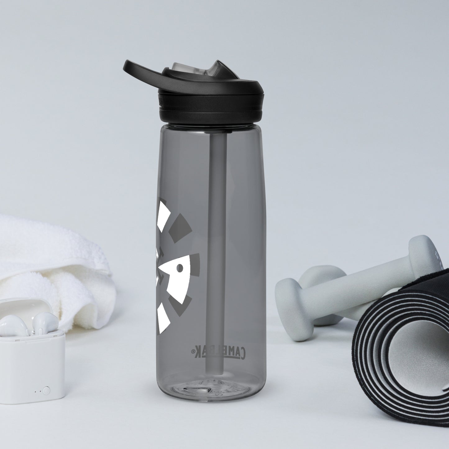 Big G White Sports water bottle