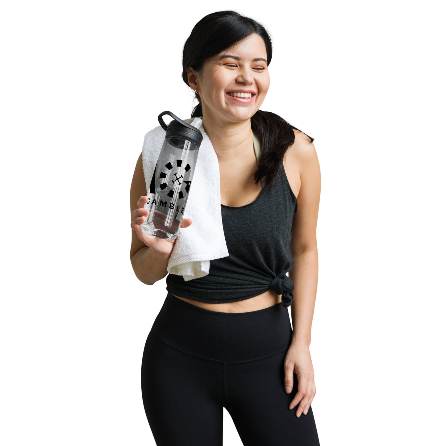 LAG Life’s A Gamble Black Sports water bottle