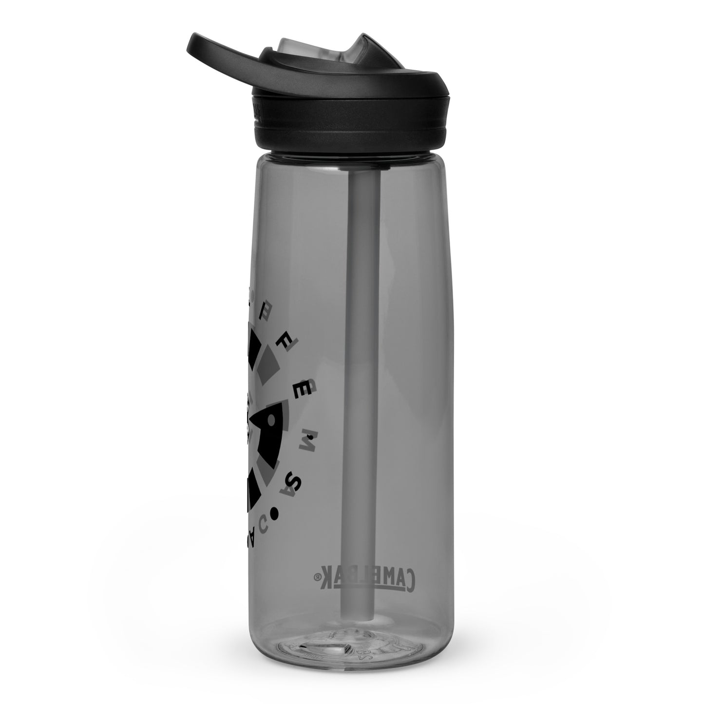 LAG Life’s A Gamble Circle Black Sports water bottle