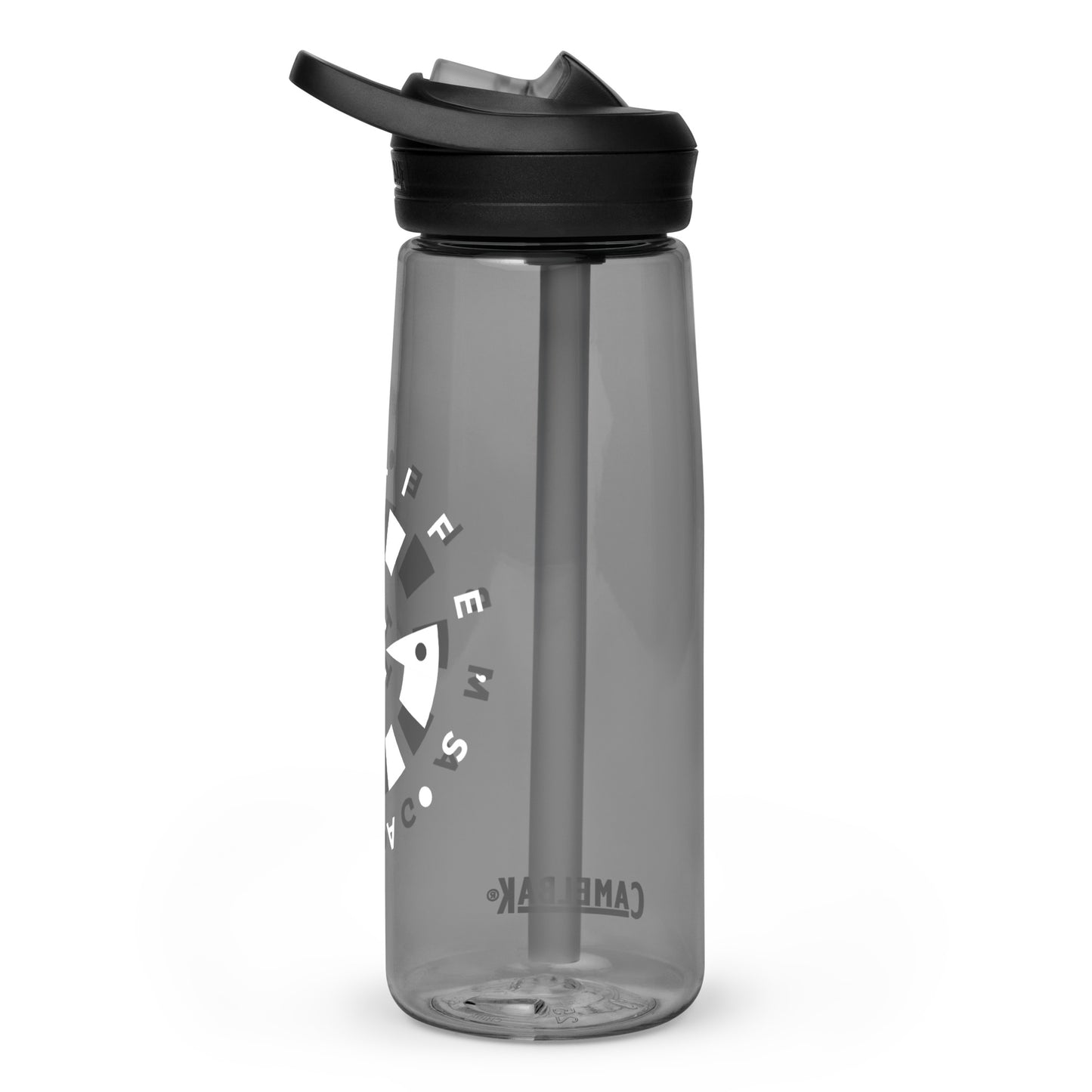 LAG Life’s A Gamble Circle White Sports water bottle