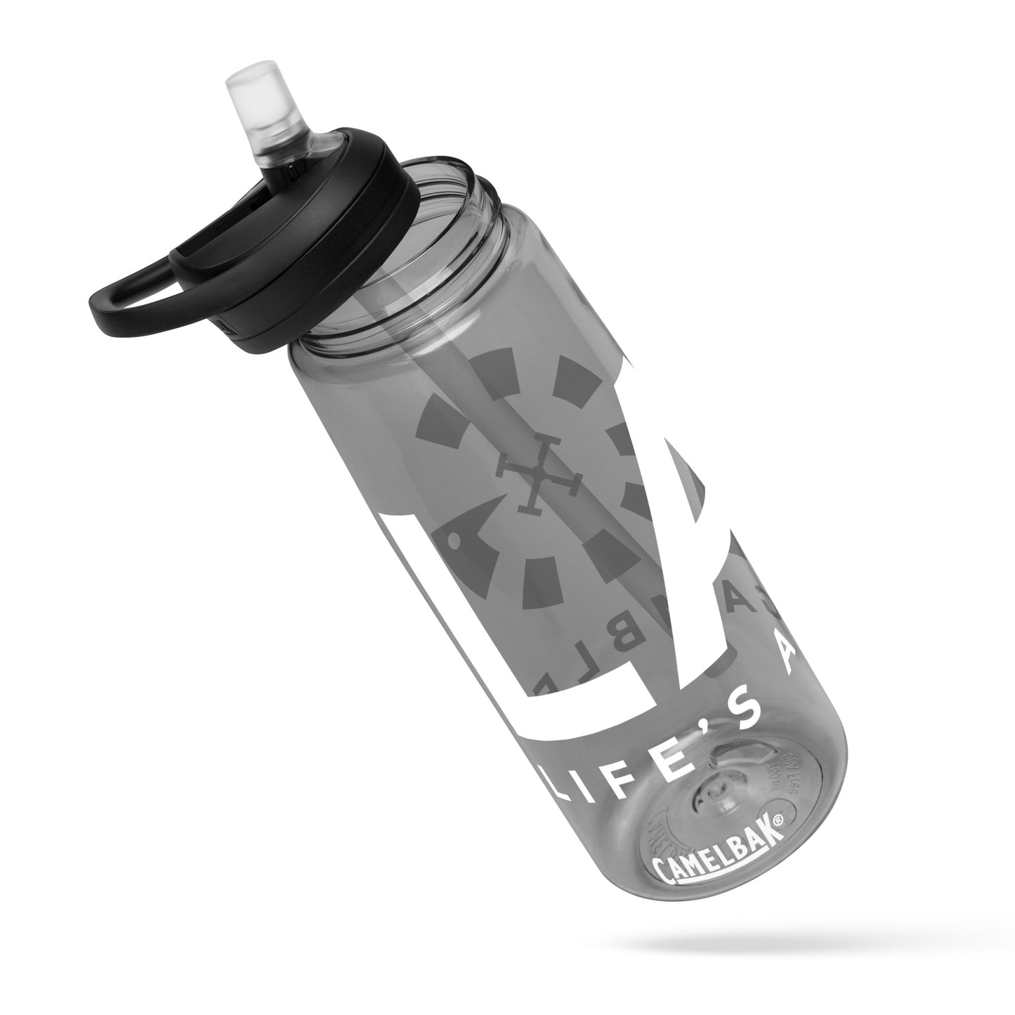 LAG Life’s A Gamble White Sports water bottle