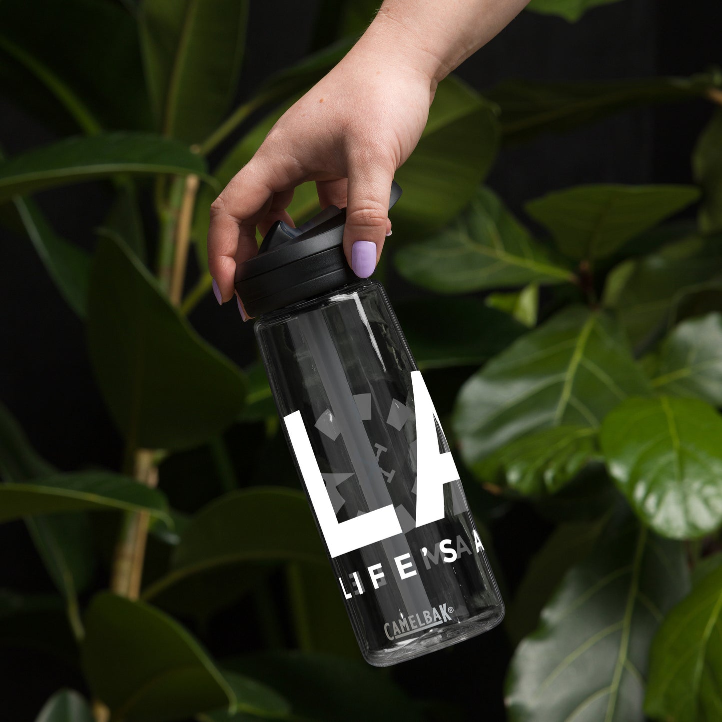 LAG Life’s A Gamble White Sports water bottle