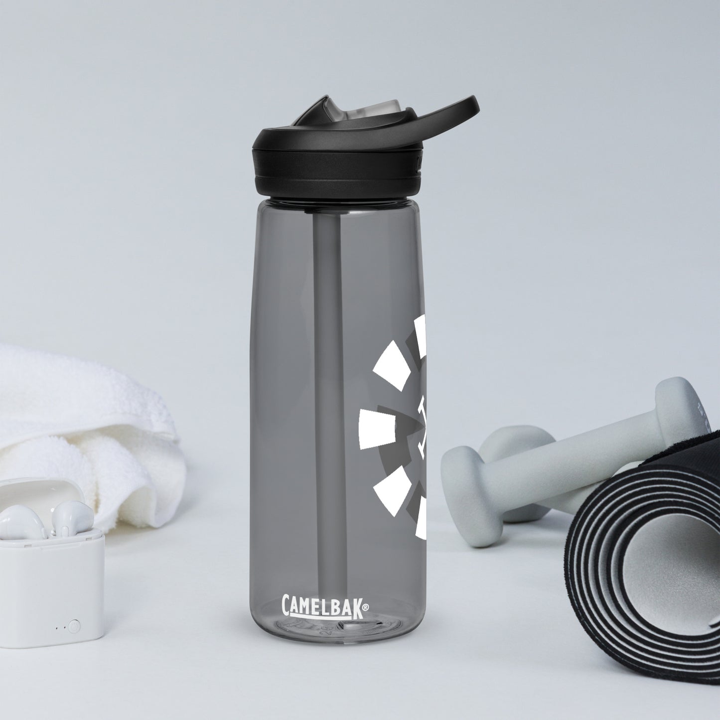 Big G White Sports water bottle