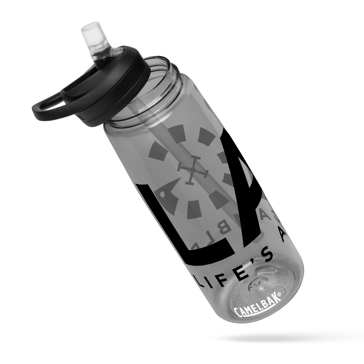 LAG Life’s A Gamble Black Sports water bottle