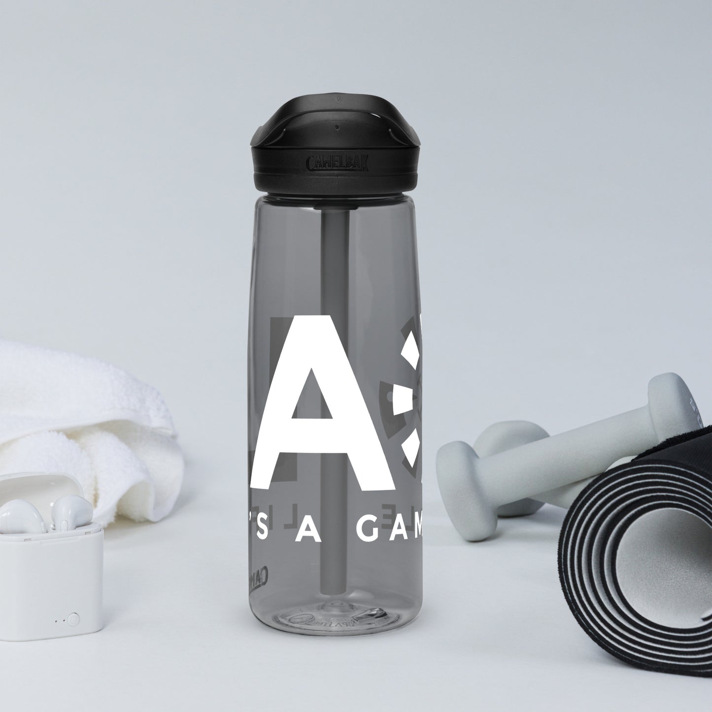 LAG Life’s A Gamble White Sports water bottle